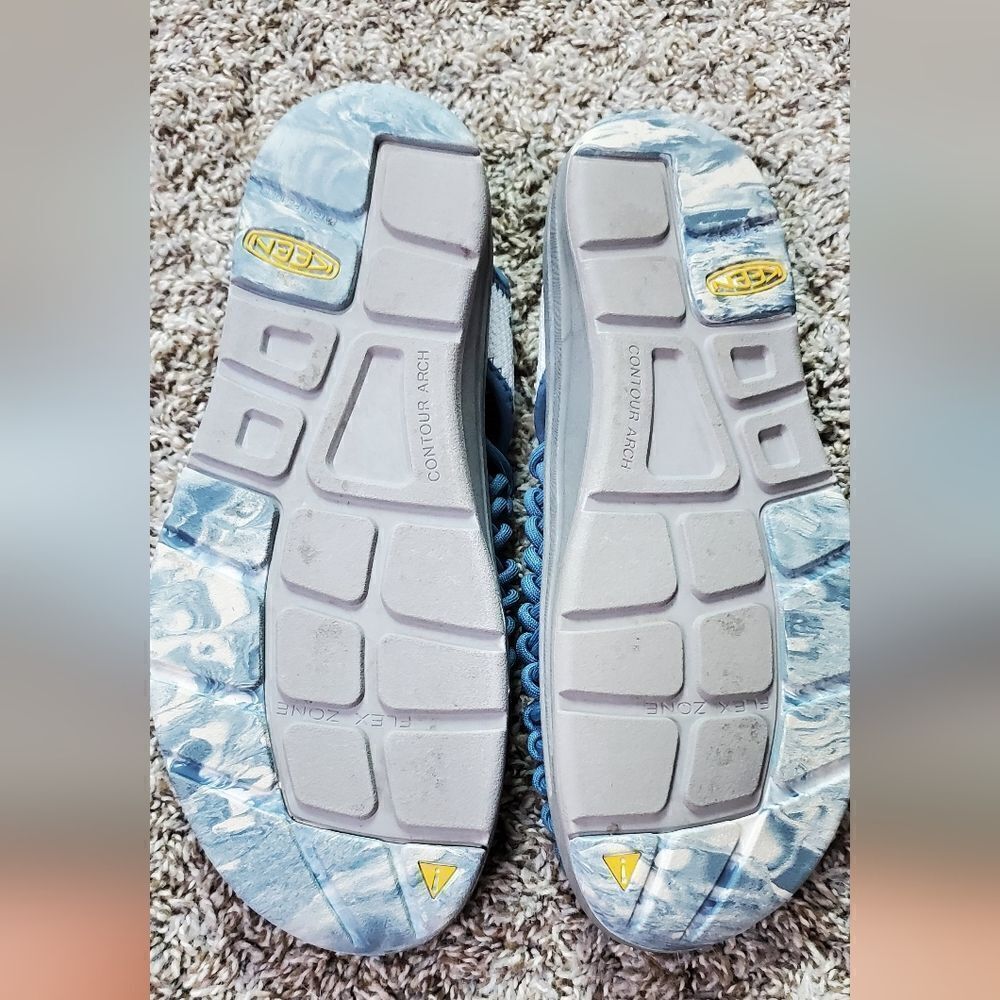 Keen Blue & White Slide on Shoes - Picture 4 of 7